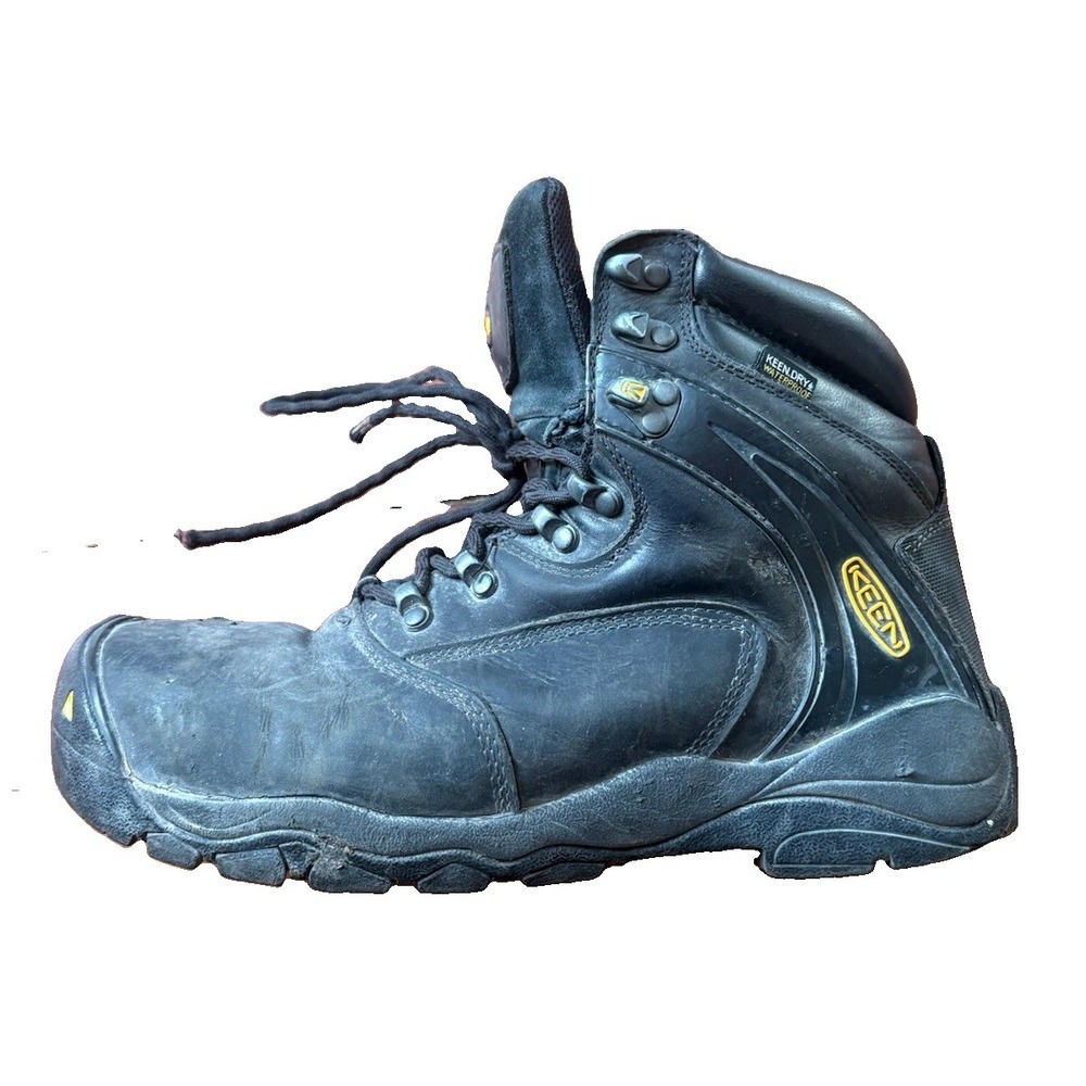Keen Utility Louisville 6" Waterproof Steel Toe Boot Size 11 EE Work Black EUC